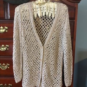 Jones New York Open Weave Sweater L